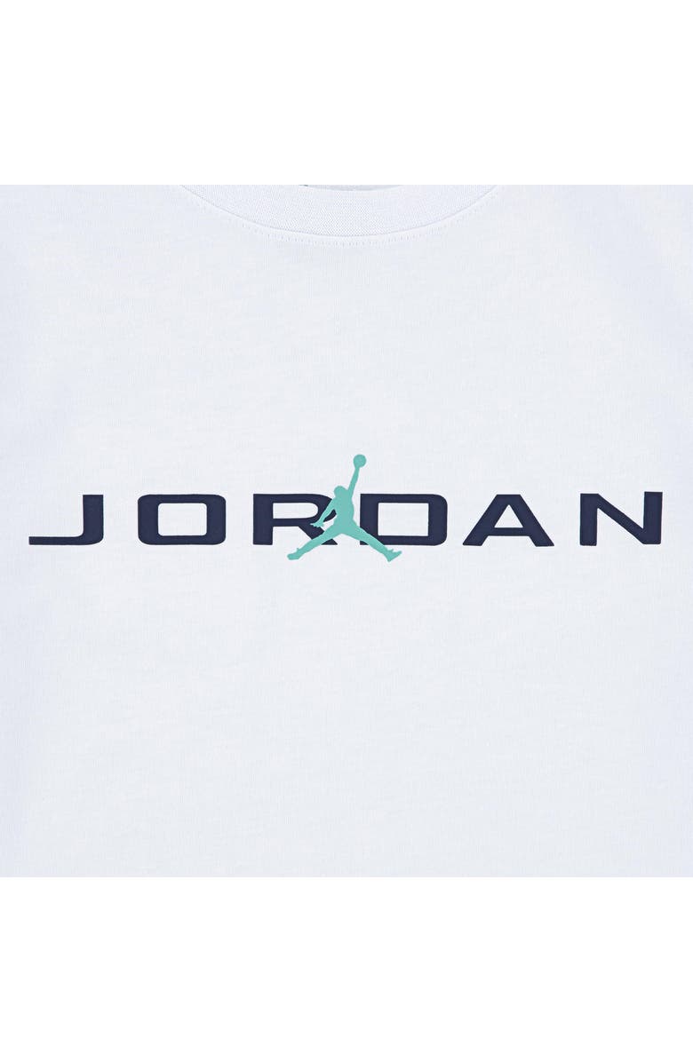 Jordan Kids' MJ Baseline Jersey T-Shirt & Mesh Shorts Set, Alternate, color, Washed Teal