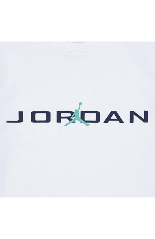Jordan Kids' Mj Baseline Jersey T-shirt & Mesh Shorts Set In White