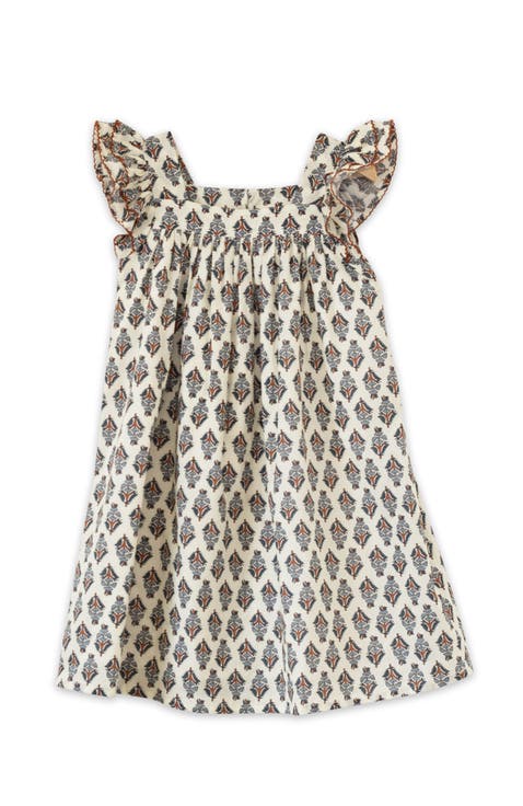 Girls Everly Square Neck Dress