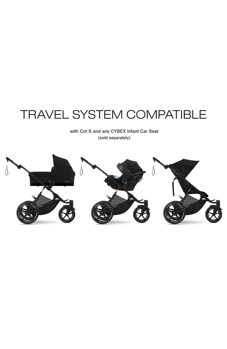 CYBEX Avi Spin Jogging Stroller, Alternate, color, Moon Black