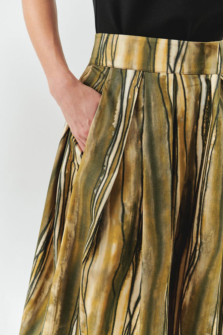 Sloan Striped Skirt, Alternate, color, Yellow