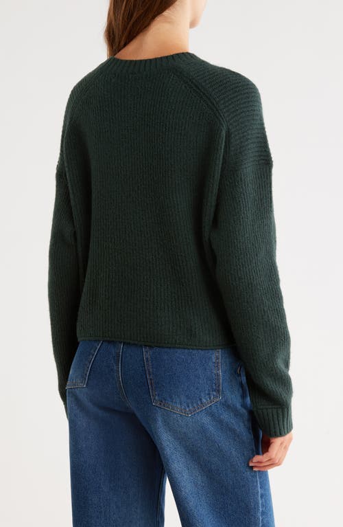 Abound Cozy Crew Pullover Sweater In Green