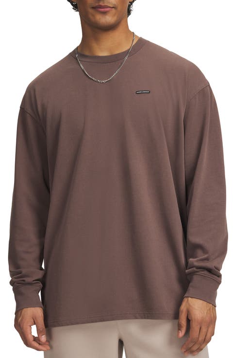 Oversized Washed Long Sleeve Performance T-Shirt
