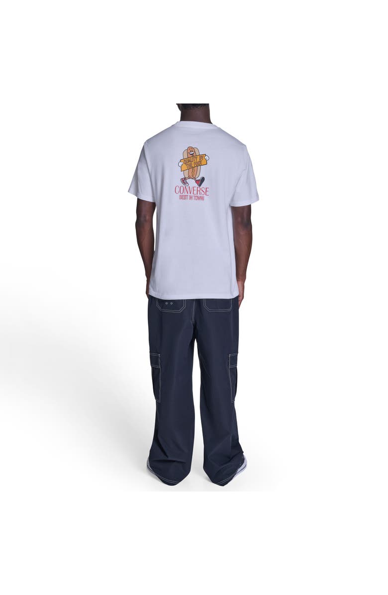 Converse Hot Dog Mascot T-Shirt, Alternate, color, White 10A