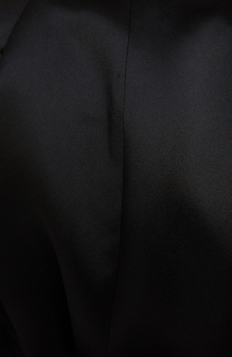 Simone Rocha Belted Shirred Satin Coat, Alternate, color,