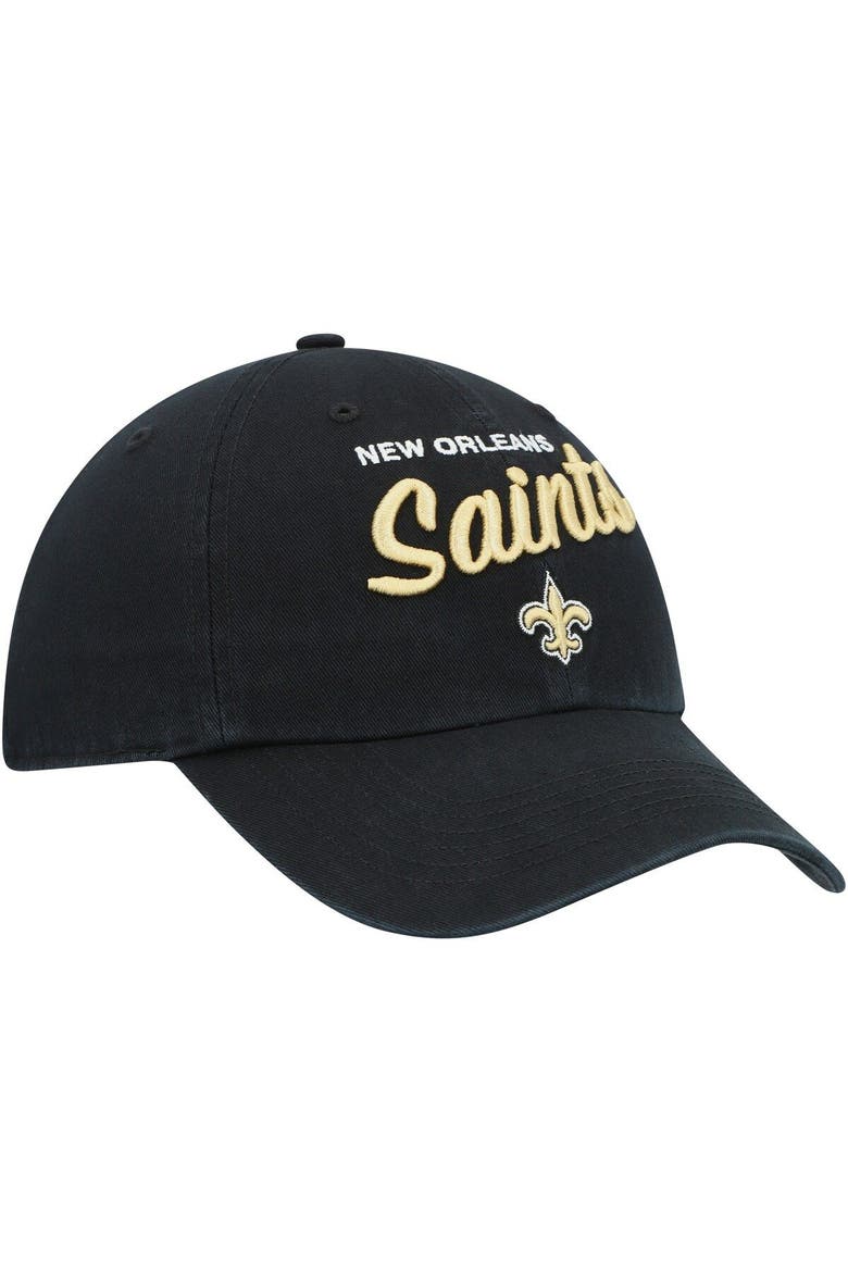 Women's '47 Black New Orleans Saints Phoebe Clean Up Adjustable Hat, Main, color, Black