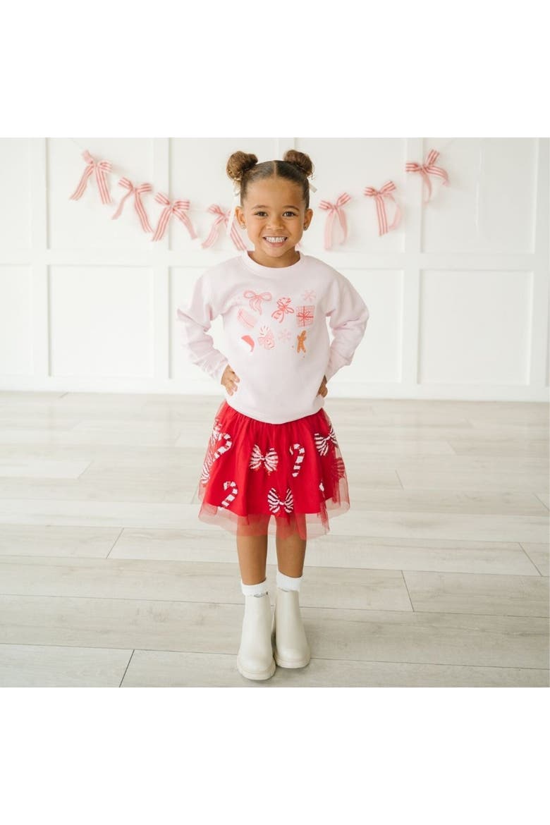 Christmas Fun Sweatshirt, Alternate, color, Ballet Pink