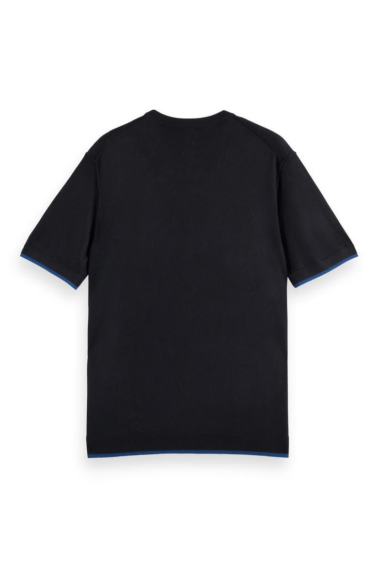 Relaxed Fit Short Sleeve Crewnneck Sweater, Alternate, color, METEORITE