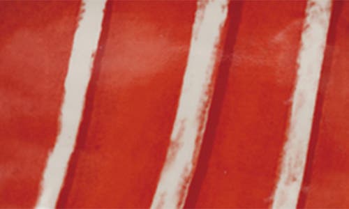 Creative Co-op Candy Shaped Stoneware Plate In Red