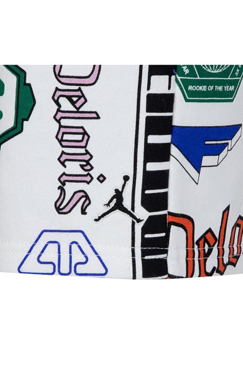 Shop Jordan Kids' Mj Brooklyn Graphic T-shirt & Knit Shorts Set In Sail