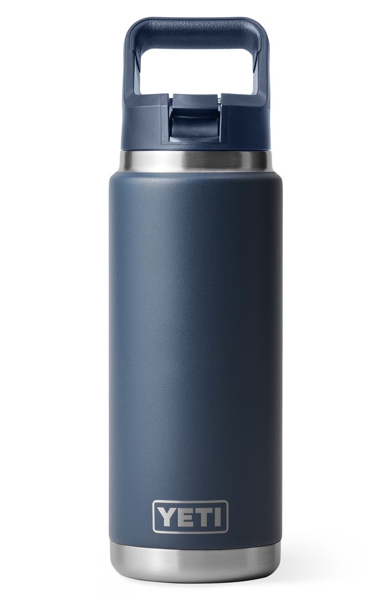 YETI Rambler 26-Ounce Straw Bottle, Main, color, Navy