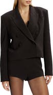 Bardot Jezel Double Breasted Crop Blazer