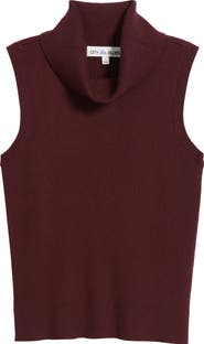 CITY BLUES Turtleneck Sleeveless Sweater
