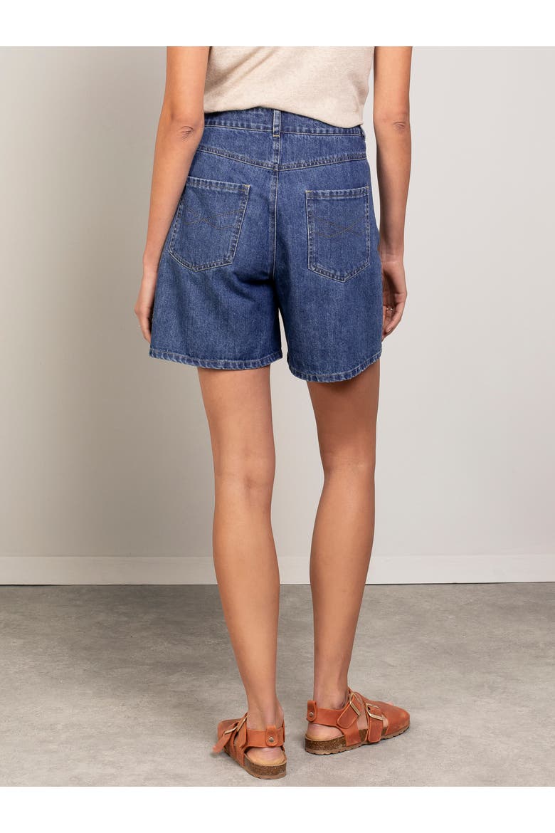 Denim Shorts, Alternate, color, INDIGO MID WASH