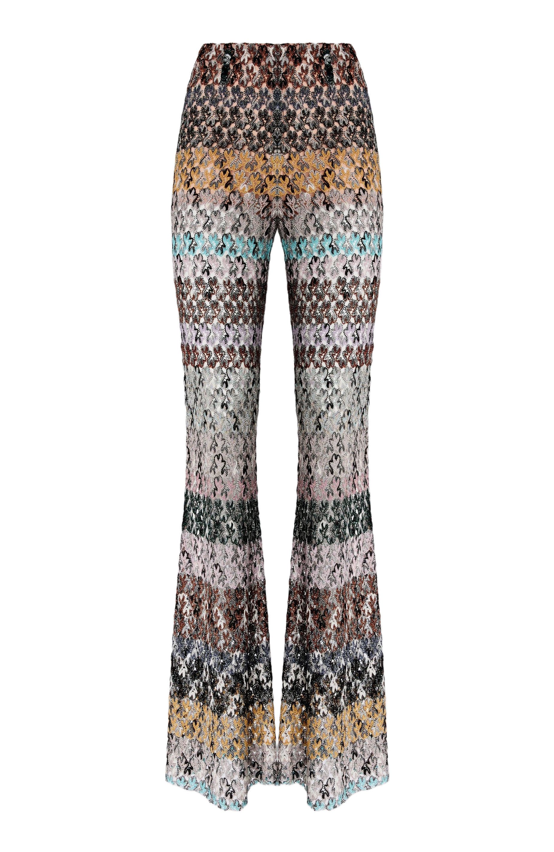 Flare Pants In Embroidered Lace - image 2