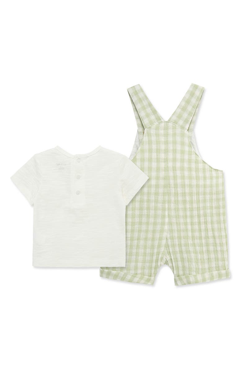Little Me Romper & Tee Set, Alternate, color, Green