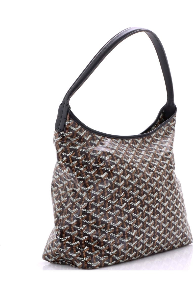 Pre-Owned Goyard Boheme Hobo Coated Canvas, Alternate, color, Black