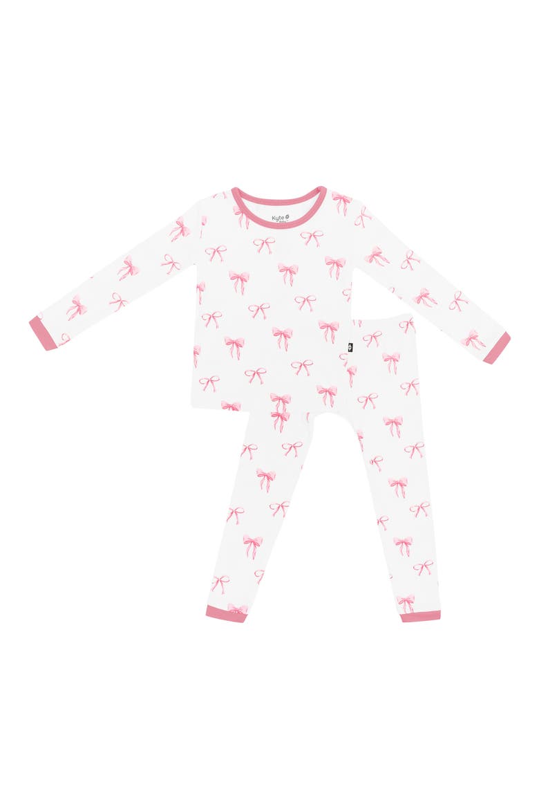 Kids' Fitted Two-Piece Pajamas, Main, color, BOW