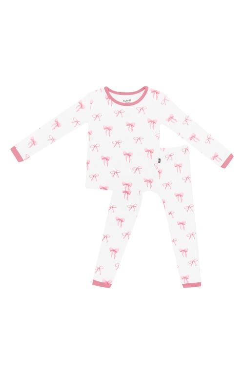 Kyte Baby Kids' Fitted Two-piece Pajamas In White