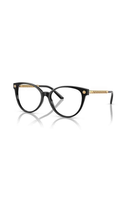 Versace 52mm Cat Eye Optical Glasses In Black