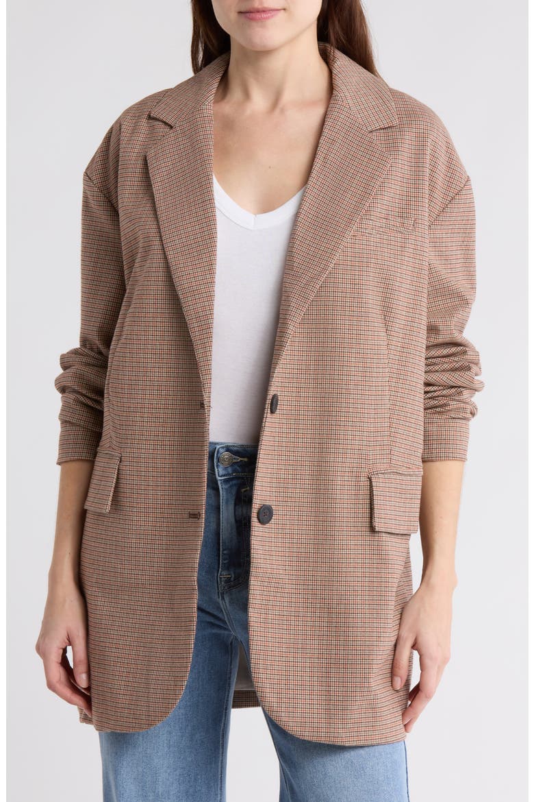 Reggie Oversize Blazer, Main, color, GINGER COMBO