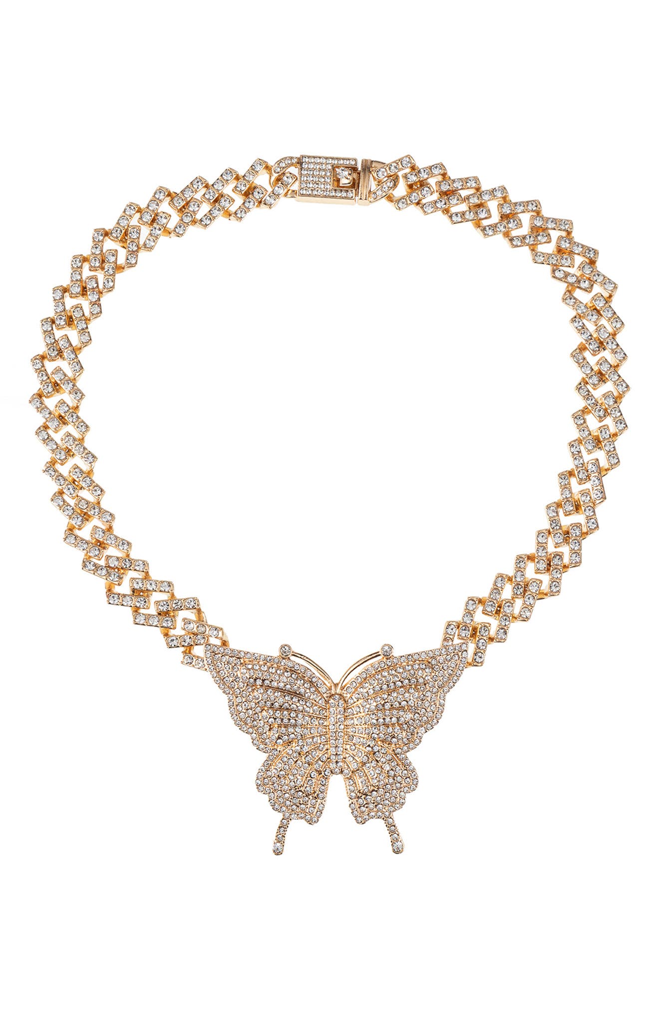 EYE CANDY LOS ANGELES Ciana Butterfly Cuban Necklace