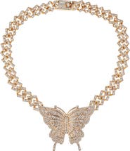 EYE CANDY LOS ANGELES Ciana Butterfly Cuban Necklace
