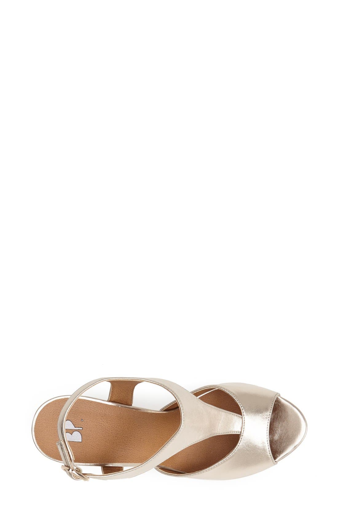 'Springs' Wedge Sandal, Alternate, color, PLATINUM