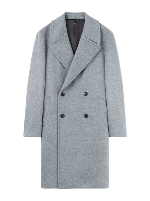 Double-Breasted Cashmere Coat for Men