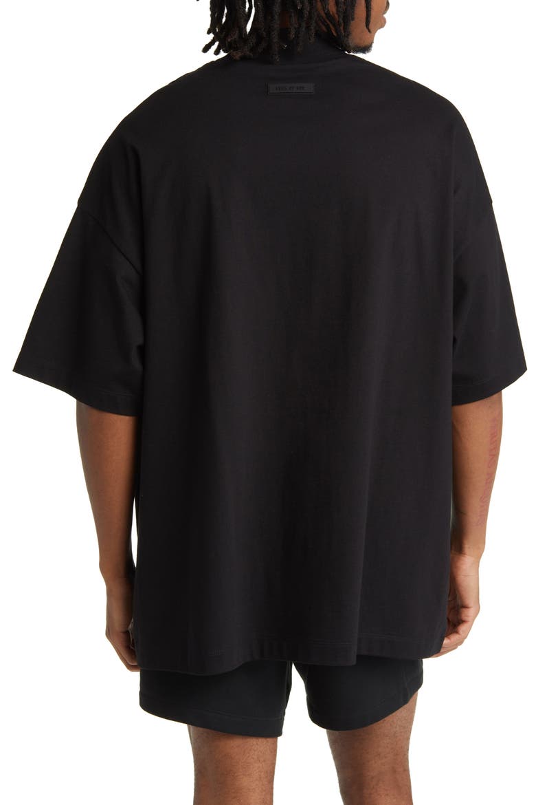 Oversize Cotton T-Shirt, Alternate, color, JET BLACK