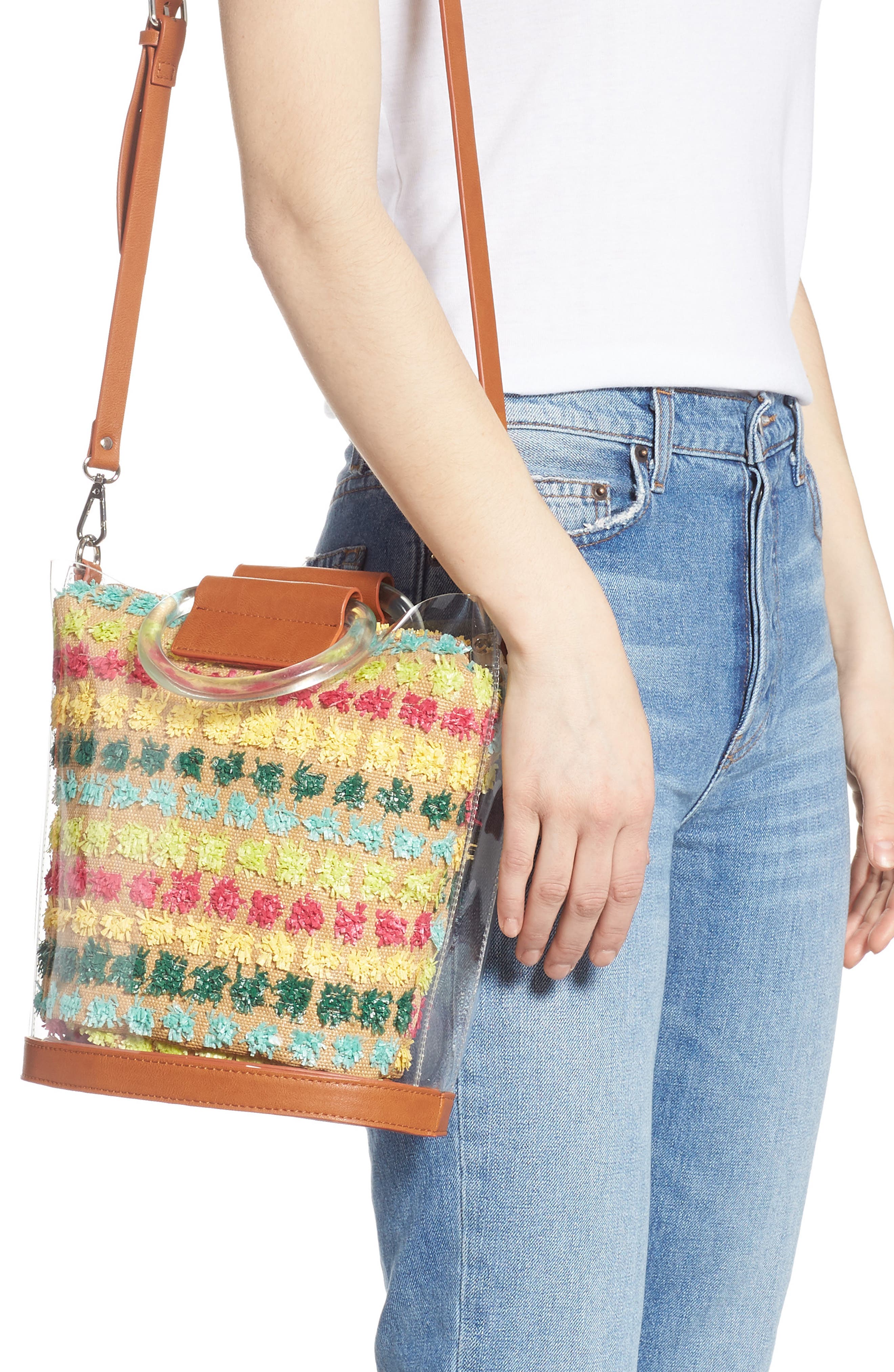 Trouvé Transparent Bucket Bag, Alternate, color, 