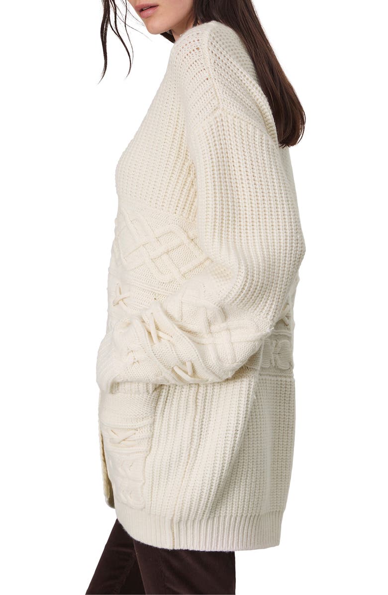 rag & bone Conley Wool & Cashmere Cardigan, Alternate, color, Ivory