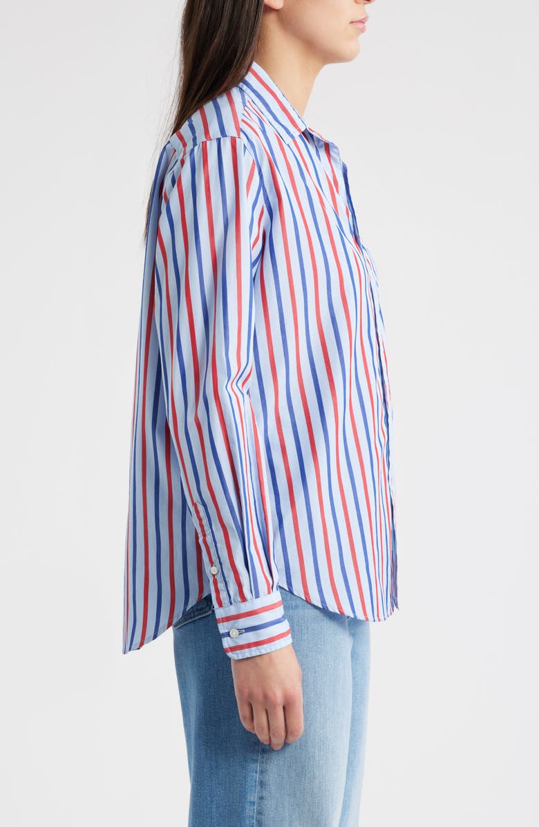 Frank & Eileen Eileen Relaxed Button-Up Shirt, Alternate, color, Blue Navy Red Stripe
