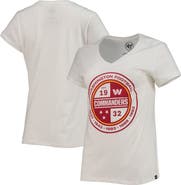 '47 Women's '47 White Washington Commanders Imprint Ultra Rival V-Neck T-Shirt