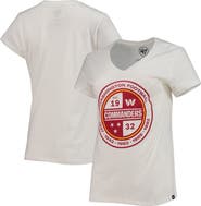 '47 Women's '47 White Washington Commanders Imprint Ultra Rival V-Neck T-Shirt