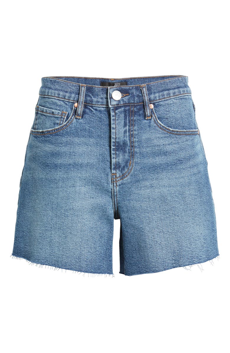 1822 Denim Loose Frayed Hem Denim Shorts, Alternate, color, 