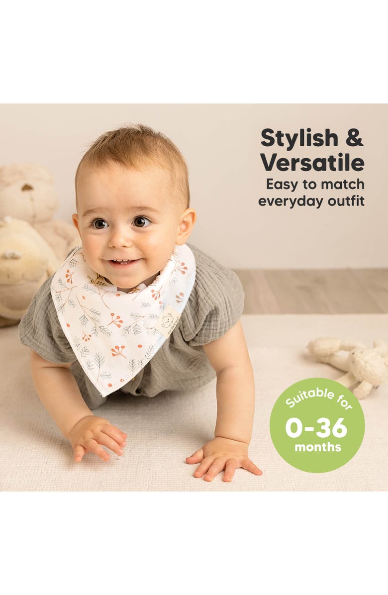 KeaBabies 8-Pack Organic Bandana Bibs, Alternate, color, Bloom