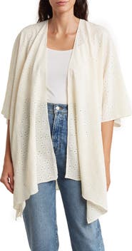 Nine West Eyelet Ruana