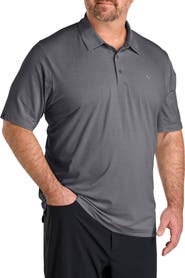 Callaway Big & Tall Heathered Jacquard Polo Shirt