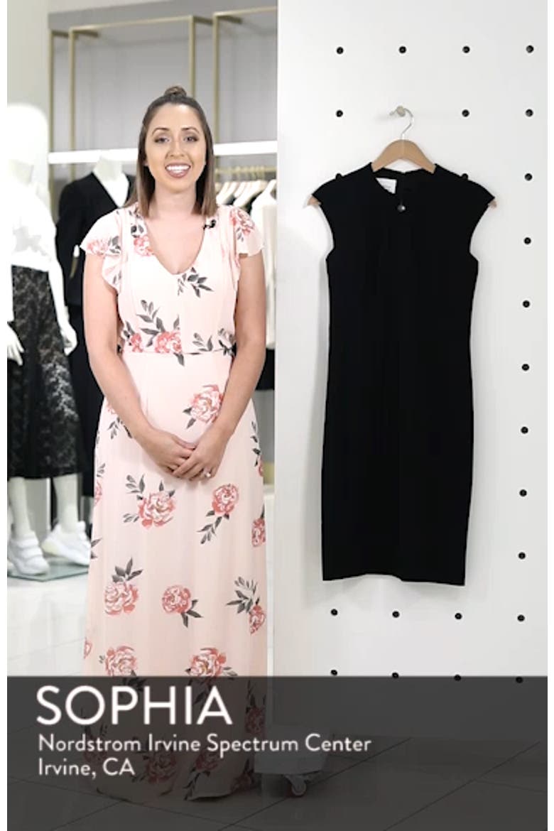 Cap Sleeve Sheath Dress video