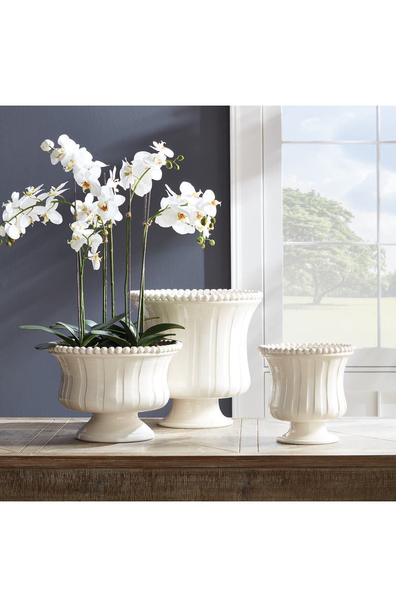 Napa Home & Garden Coletta Grande Flared Vase, Alternate, color, White