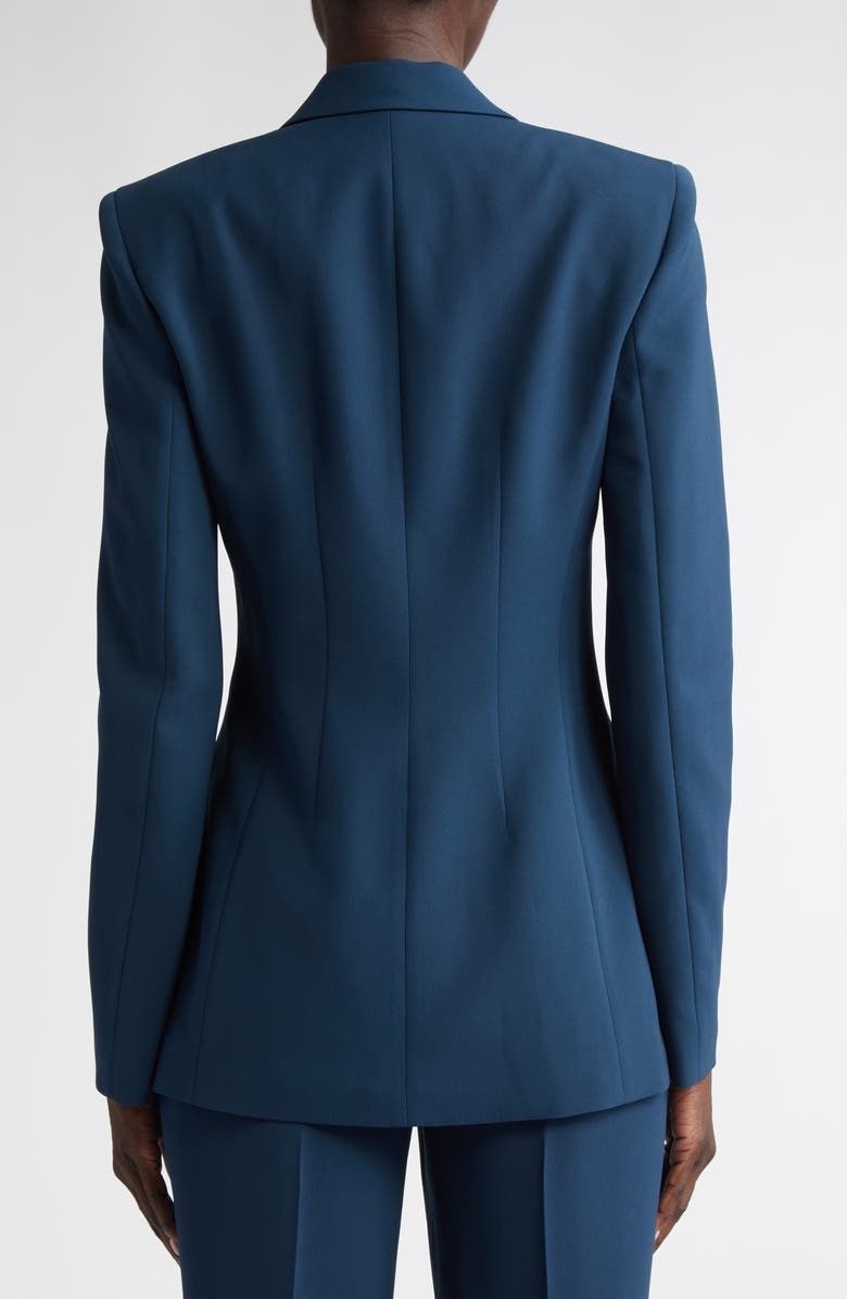 Lafayette 148 New York Single Breasted Three Button Blazer, Alternate, color, Lido Blue