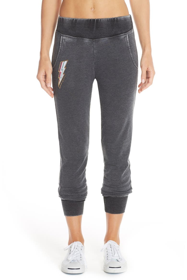 'Favorite' Burnout Sweatpants, Main, color, VINTAGE BLACK