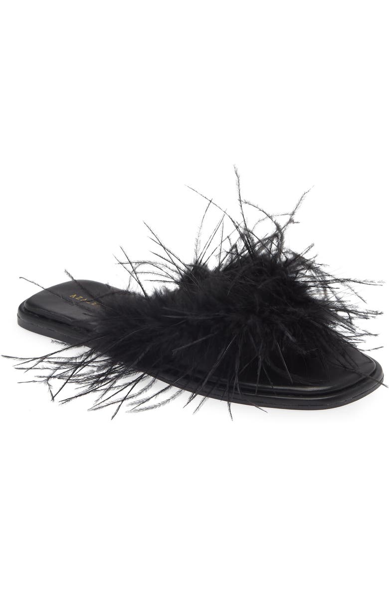 AZALEA WANG Pammy Feather Sandal, Main, color,