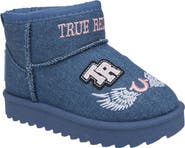 True Religion Kids' Lizzo Logo Patch Cozy Boot
