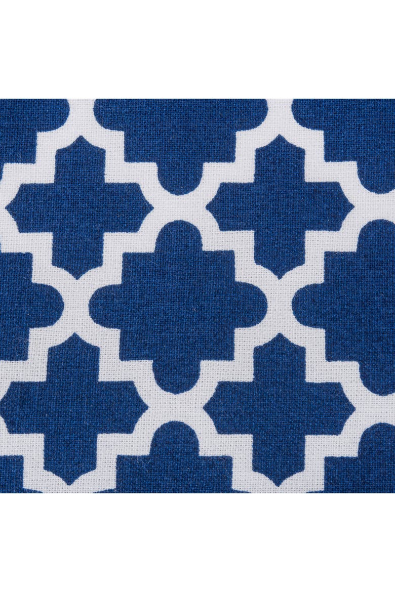 Lattice Print Tablecloth, Alternate, color, Nautical Blue