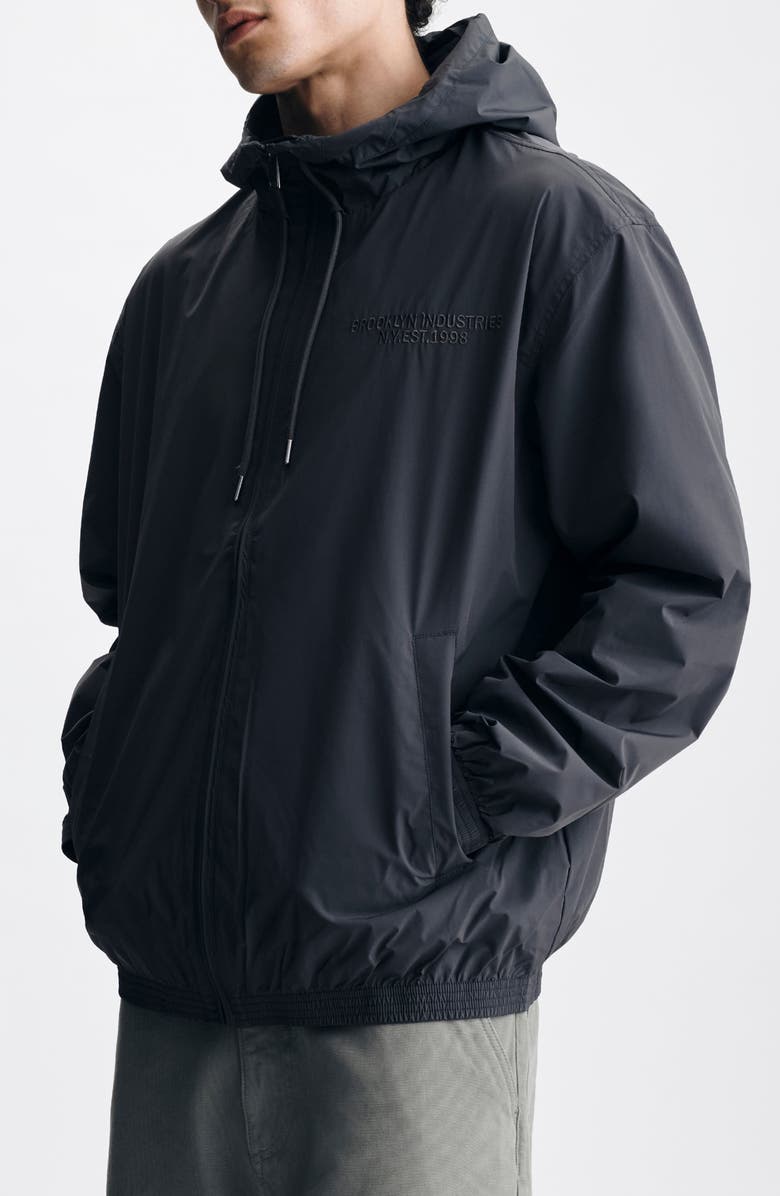 Brooklyn Industries Hooded Jacket, Alternate, color, Black Sand