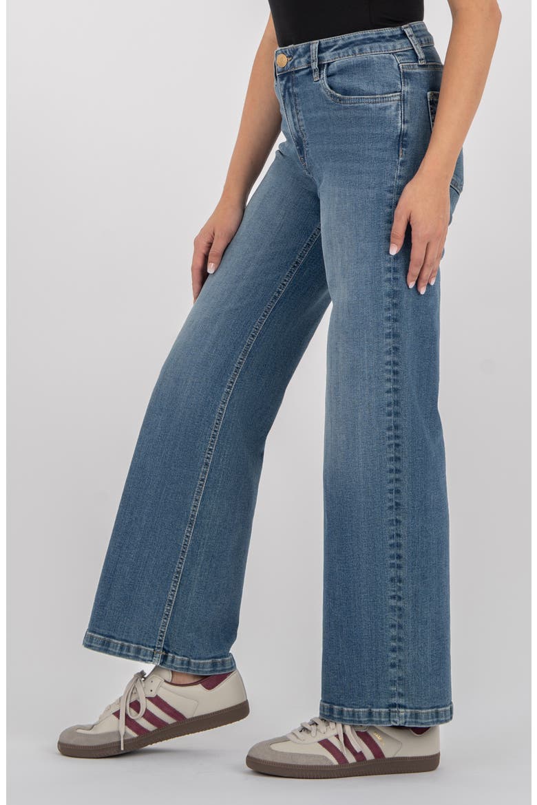 The Jean Wide Leg Jeans, Alternate, color, SHARPER