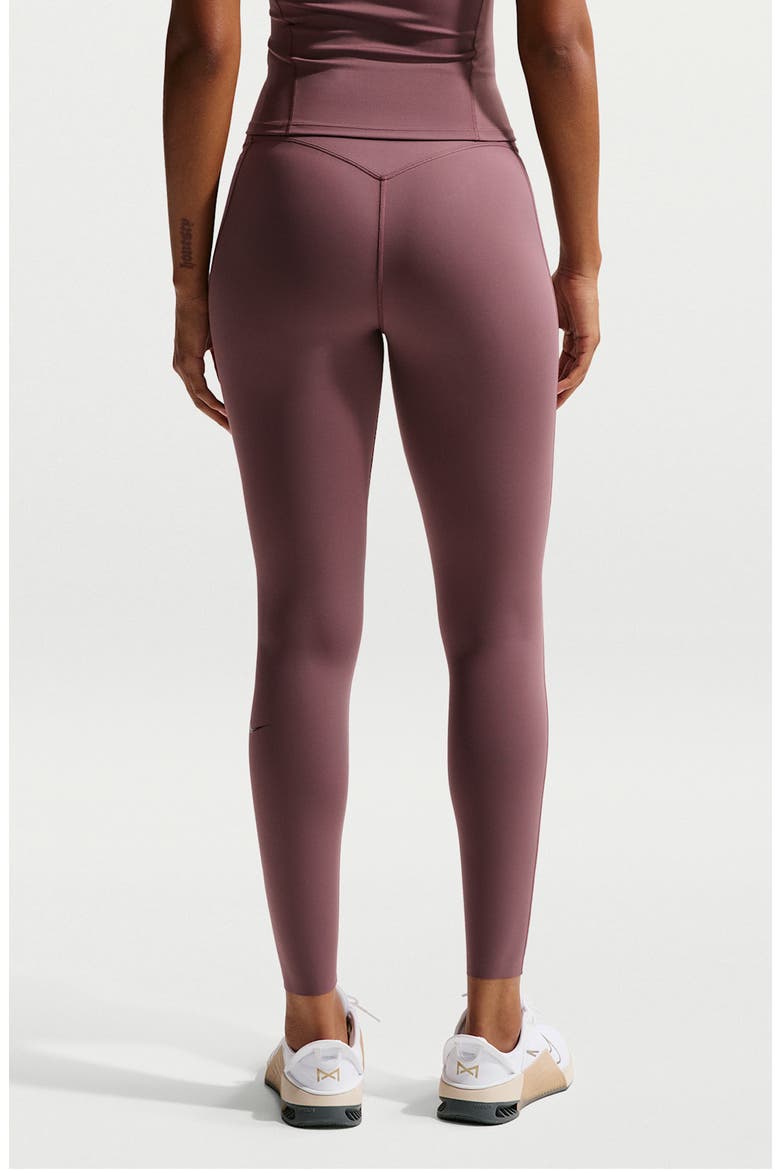 Universa Dri-FIT High Waist Pocket Leggings, Alternate, color, TATTOO/BURGUNDY CRUSH