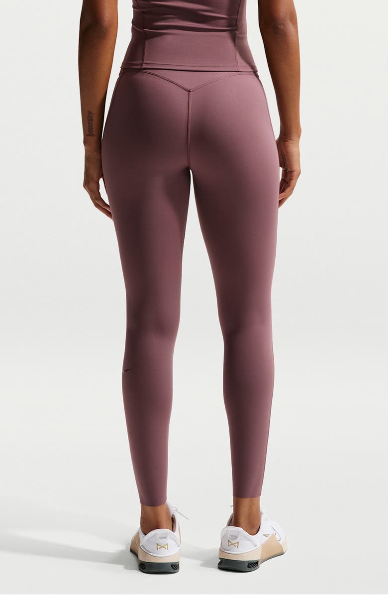 Nike Universa Dri-FIT High Waist Pocket Leggings, Alternate, color, Tattoo/Burgundy Crush